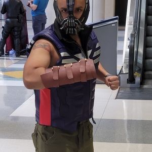 Capt. America Leather Vest Dark Blue